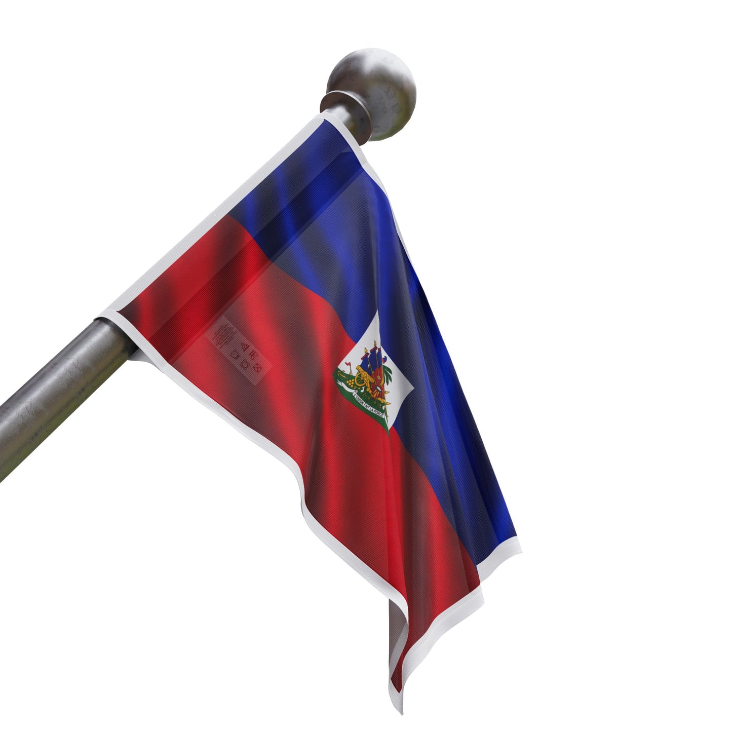 Haiti Flag Rectangle Beach Towel – Haitian Coat of Arms Design