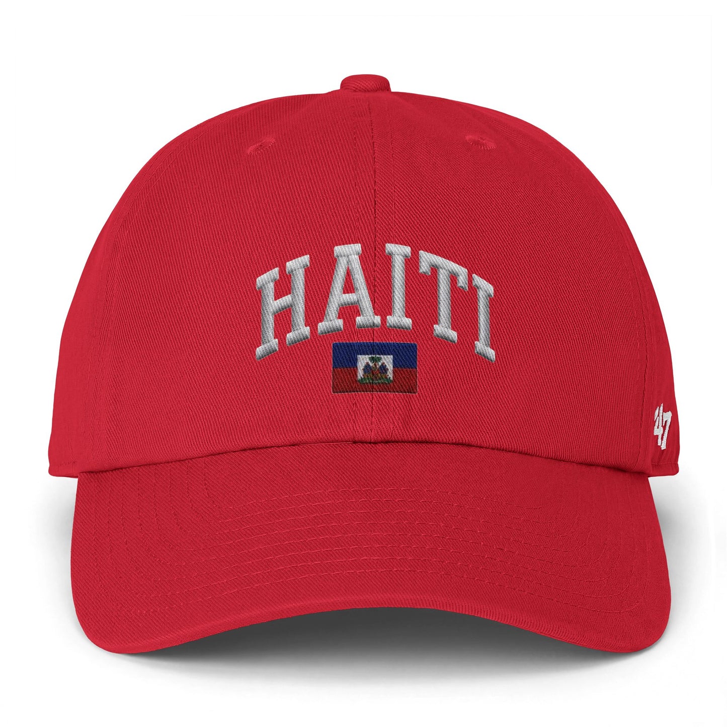 Haiti Embroidered Baseball Cap — Flag Patch Dad Hat