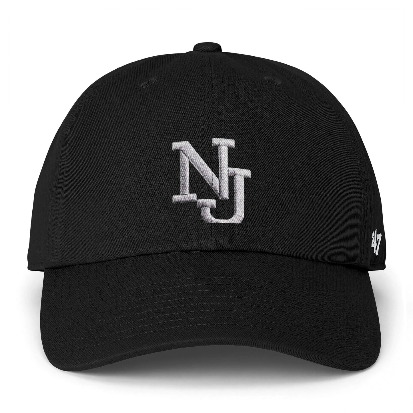 NJ Embroidered Clean Up Cap — Classic Adjustable Baseball Hat