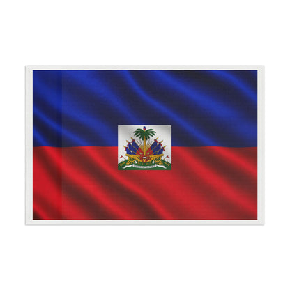Haiti Flag Rectangle Beach Towel – Haitian Coat of Arms Design