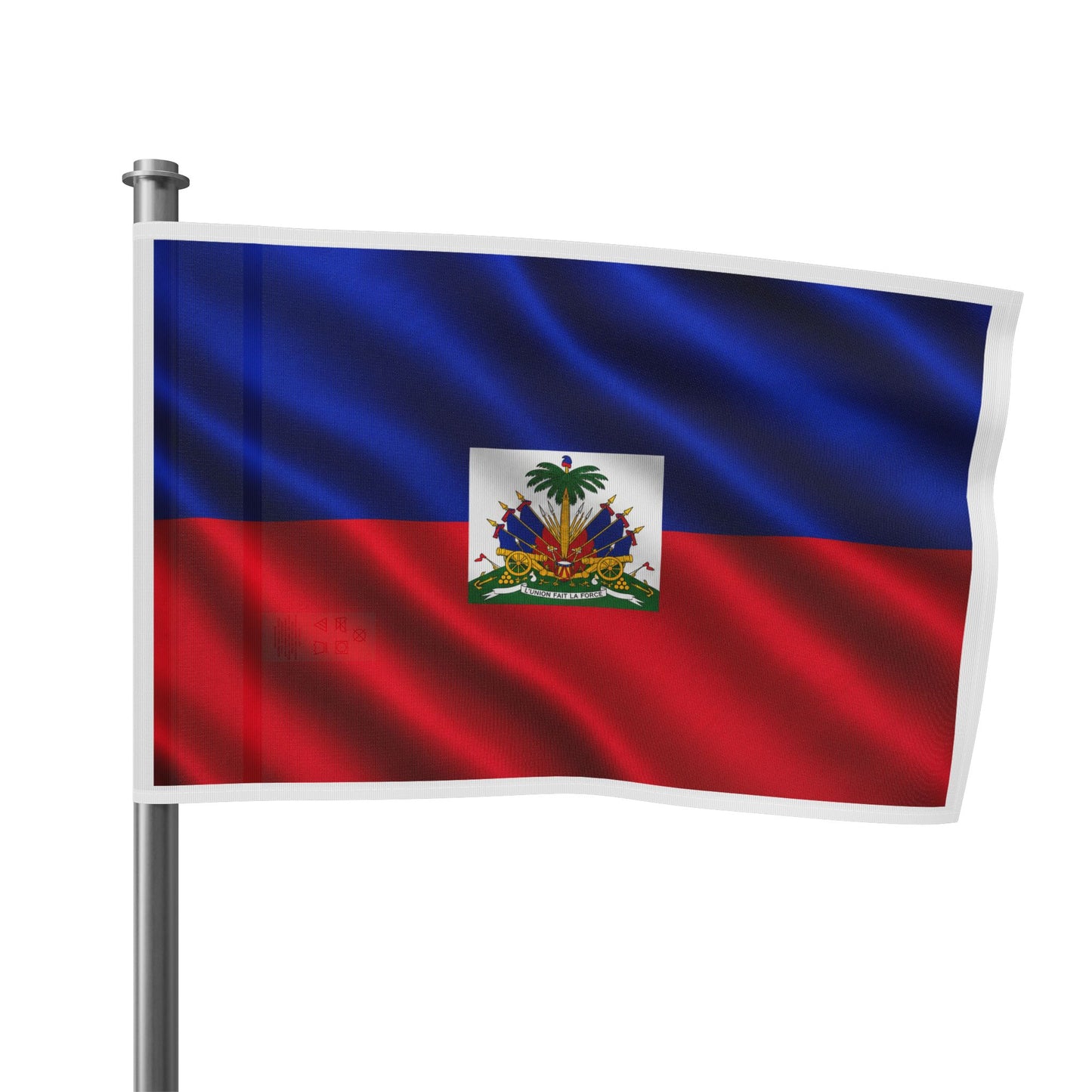 Haiti Flag Rectangle Beach Towel – Haitian Coat of Arms Design