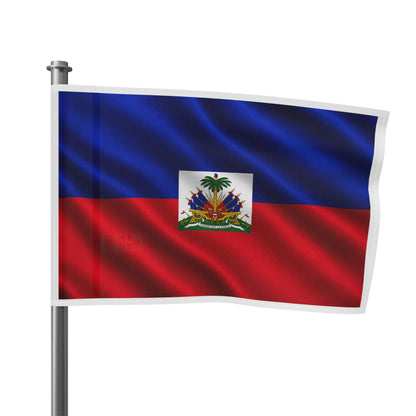 Haiti Flag Rectangle Beach Towel – Haitian Coat of Arms Design