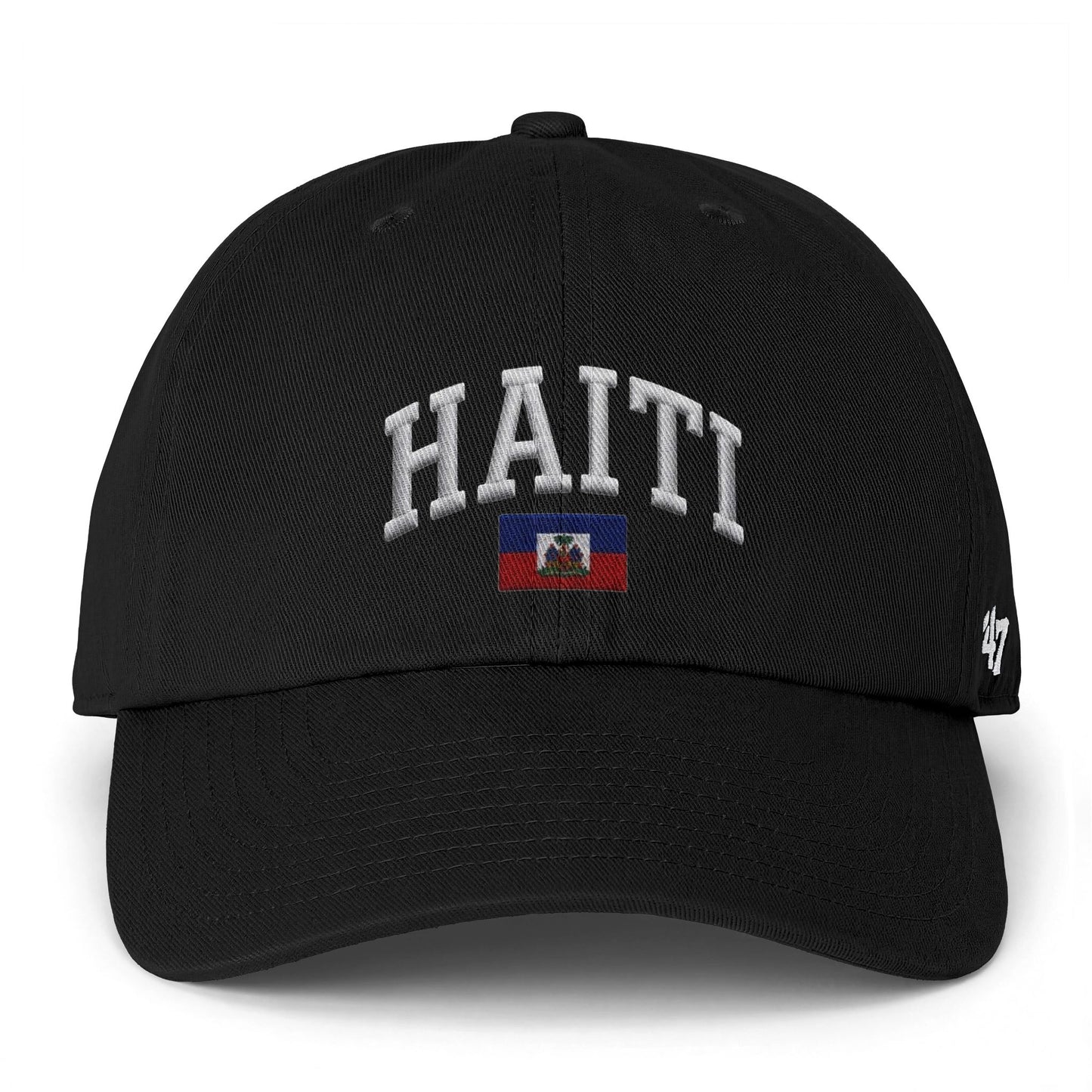 Haiti Embroidered Baseball Cap — Flag Patch Dad Hat
