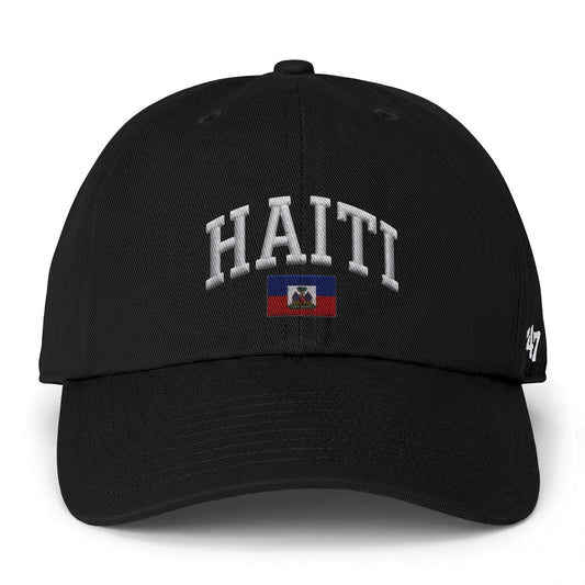 Haiti Embroidered Baseball Cap — Flag Patch Dad Hat
