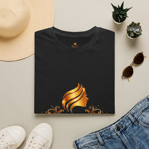 Wellness & Beauty Logo T-Shirt — 'BemacGlow' Gold Emblem Tee