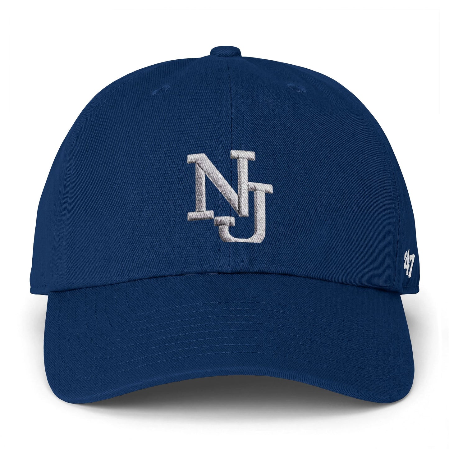 NJ Embroidered Clean Up Cap — Classic Adjustable Baseball Hat