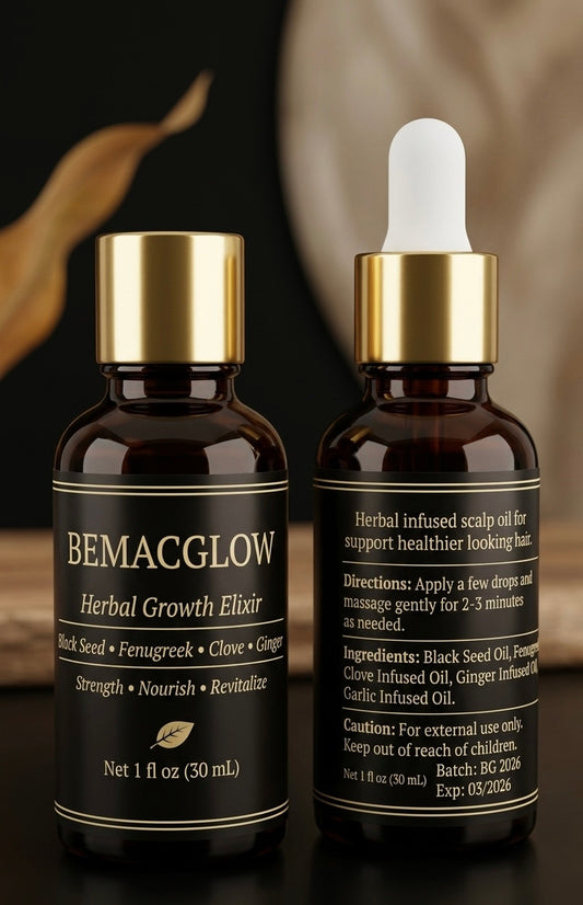 BemacGlow Herbal Hair Growth Oil for Breakage & Thinning Hair