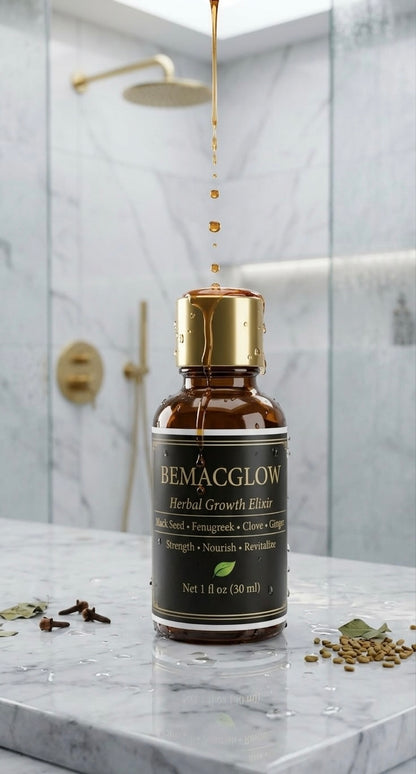 BemacGlow Herbal Hair Growth Oil for Breakage & Thinning Hair