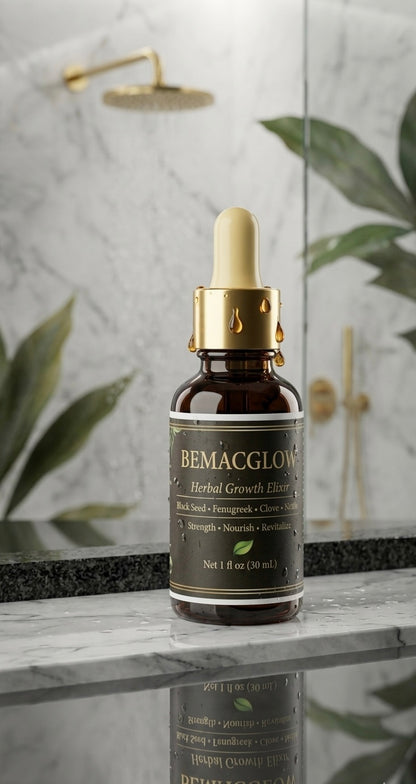 BemacGlow Herbal Hair Growth Oil for Breakage & Thinning Hair